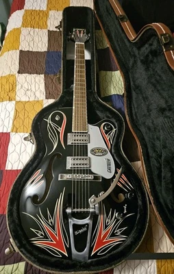125th Anniversary  Gretsch Electromatic Guitar w/ Pinstriping by Jimmy C. RARE!! - Image 1 of 4