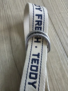 Teddy Fresh Gürtel Einheitsgröße creme/marine Logo verstellbar - Bild 1 von 5