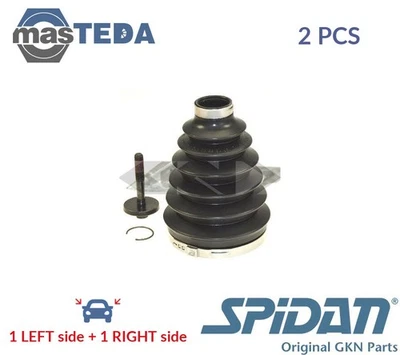 20064 CV JOINT BOOT KIT PAIR FRONT RIGHT LEFT WHEEL SIDE SPIDAN 2PCS NEW - Image 1 of 4