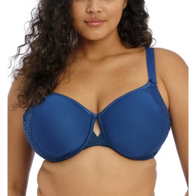 Elomi L144403 Women's Petrol Blue Charley Underwire Spacer T-Shirt Bra Size 40L - Image 1 of 4