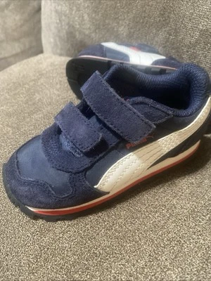 Toddler BOYS PUMA SZ 5c Sneakers SHOES Navy BLUE ST RUNNER W/ Original Shoes Box - Image 1 of 4