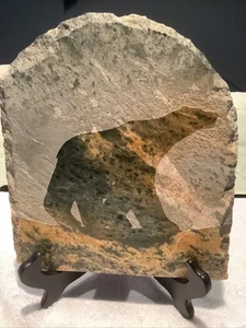 Vintage Polar Bear Art Slab Decor ~Sierra Hills Stone - Picture 1 of 6