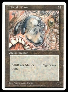 MTG Revised Edition (Living Wall) Lebende Mauer German NM White Border - Picture 1 of 2