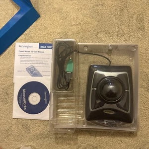 Kensington 64325 USB 2.0 Expert Mouse Trackball Black/Silver New 7th Generation - Afbeelding 1 van 5