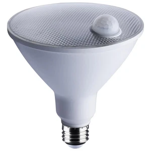 14 Watt PAR38 LED - White - 3000K - 1100 Lumens - 120 Volt - PIR Sensor - Non-Di - Picture 1 of 6