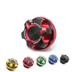 Tapa de llenado de aceite de cárter rojo eje T para KLX300 KLX300R KLX300SM 20 21 22 23 - Imagen 1 de 4