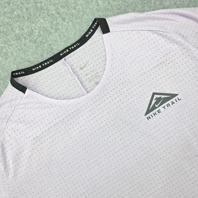 Camiseta deportiva Nike Trail Dri Fit lavanda perforada para correr para hombre XL gimnasio Foto 1 de 4