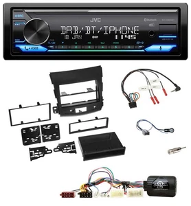 JVC Bluetooth DAB USB Lenkrad Autoradio für Mitsubishi Outlander aktiv 2007-2012 - Bild 1 von 11