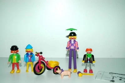 Vintage Playmobil 3808 Circus Clowns Complete + 2 Extra Clowns - Image 1 of 2