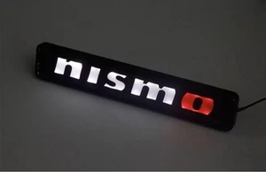 Nismo Glowing LED Grill Emblem Logo 164mm29mm (about 6.45 in*1.14 in) From Japan - Picture 1 of 6
