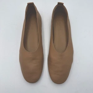 Everlane The Italian Leather Day Glove Flats in Toasted Almond 9m Women's - Picture 1 of 7