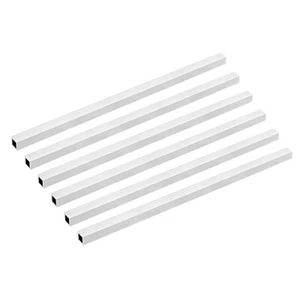 6pcs Aluminum Square Tube Wall Thickness 300mm Seamless Straight Pipe Tubing - Picture 1 of 5