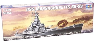 Trumpeter #5761 USS Massachusetts BB-59 1:700 Model Kit New Free Shipping - Picture 1 of 5
