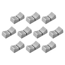 10pcs Console Mixer Slider Fader Knobs Replacement for Potentiometer Gray