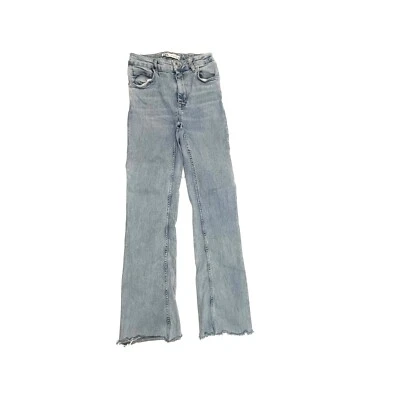 Zara Bootcut Raw Hem Women's size 4 Light Wash Blue Denim jeans - Image 1 of 3
