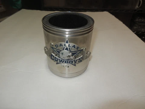 Dallas Cowboys Can Cooler  - Pewter Emblem Cover