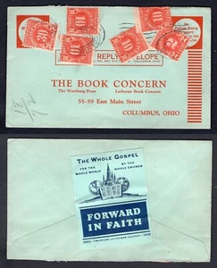 USA Victoria Texas 1941 Cover with Postage Due Stamps Lutheran Church Cinderella - Picture 1 of 3