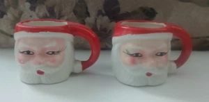 Vintage Mini Weihnachtsmann Tasse 2er Set - Made in Japan - Bild 1 von 7