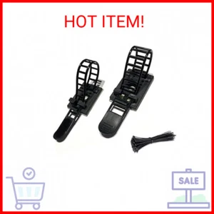 50pcs 2 Sizes Adjustable Adhesive Cable Ties Cable Clips Wire Strap Cord Clamp f - Picture 1 of 2