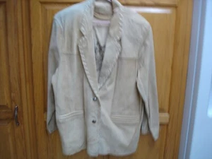 Vintage Foxrun Two Jacket Leather Suede 2 Button Pockets Whip Stitch - Picture 1 of 12