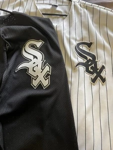 Chicago White Sox Baseball Jersey Thomas 35 Majestic, XL L Black White Set - Bild 1 von 7