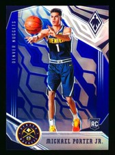 2018-19 PANINI PHOENIX MICHAEL PORTER JR. BLUE PRIZM HOLO NUGGETS ROOKIE #08/99!