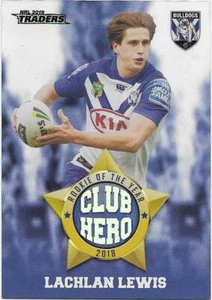 2019 Nrl Traders Club Heroes (CH6) Lachlan LEWIS Bulldogs - Picture 1 of 1