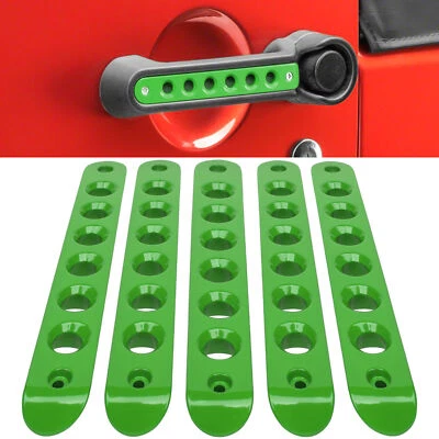 Inserto de moldura de aluminio para manija de puerta trasera para Jeep Wrangler JK 2007-2018 Foto 1 de 4