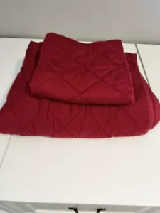 2pc Red Pottery Barn Kids TWIN Quilt and Euro Sham - Picture 1 of 7