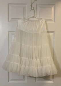 kids size 8 white under dress petticoat - Picture 1 of 1