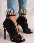 Sexy Lady Rivet Open Toe Ankle Strap Pumps High Heels Nightclub Causal Shoes New