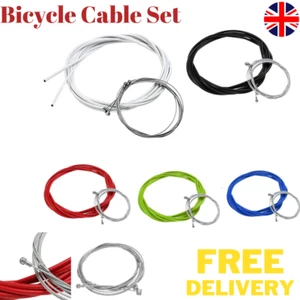 Gear Cable Brake Set Inner & Outer Front & Rear MTB Mountain Bike Bicycle Wire U - Picture 1 of 22