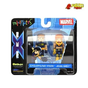 Marvel Minimates Series 3 Ultimate Cyclops (No Visor) Variant & Jean Grey - Picture 1 of 3