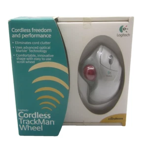 Logitech Mouse Cordless Wireless TrackMan Wheel Ball Nuovo Sigillato - Foto 1 di 7