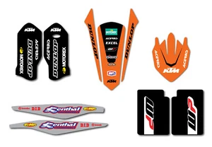 Kit de moldura KTM brillo laminado MX calcomanía gráfica KTM 250 350 450 SX-F 2016-2018 - Imagen 1 de 1