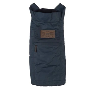 NWT FABDOG WAXED WATERPROOF UTILITY DOG COAT FLEECE LINED ZIPPER POCKET SLATE 8” - Picture 1 of 6
