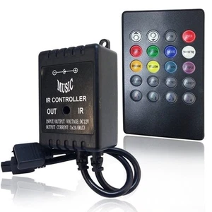 20keys Infrared Music Controller IR Sound Sense Remote 12VDC For RGB LED Lights - Picture 1 of 5