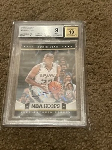 2012-13 Panini Hoops Boris Diaw Auto #68 Basketball Graded 9 Beckett - Picture 1 of 3