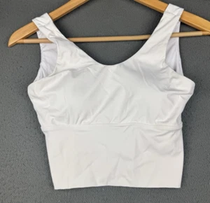 NVGTN Essence Bra White Small S Longline High Impact Seamless Sports Workout - Picture 1 of 9