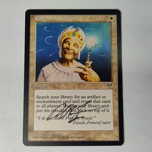 MTG Enlightened Tutor Mirage - Signed by Artist Dan Frazier - Picture 1 of 2