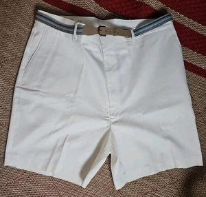 Neu mit Etikett Vintage The Men's Store At Sears Herrenshorts mit flacher Vorderseite und Gürtel Größe 40 - Bild 1 von 7