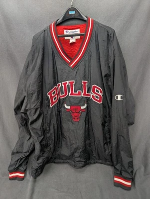 Cortavientos Chicago Bulls Nylon Talla XXL De Colección Años 90 Era Michael Jordan Foto 1 de 4