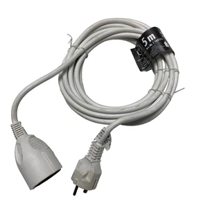 Brennenstuhl Kunststoff-Verlängerungskabel mit Schutzkontakt-Stecker, 5m, weiß - Bild 1 von 2
