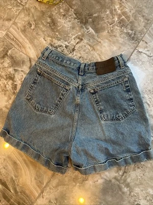 Calvin Klein CK Pantalones Cortos Vaqueros de Talle Alto | Mujeres Sz 10 | Azul con esposas, Vintage U Foto 1 de 4