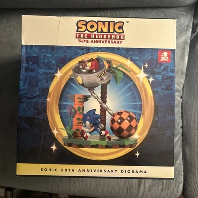 Sonic The Hedgehog and Dr. Robotnik 30th Anniversary Statue Diorama 9" NEW READ! - Image 1 of 4
