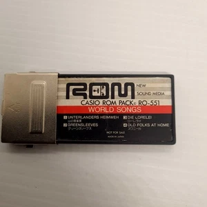 Casio ROM pack RO-551 World Songs Vintage Good Condition - Picture 1 of 3