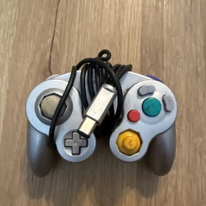 Nintendo GameCube Official OEM Silver Platinum Controller DOL-003 Tested Working - Picture 1 of 2