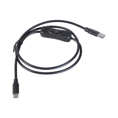 10W Charging Wire USB to Male Type C Power Cable Cord Support Data with Switches - Image 1 of 4
