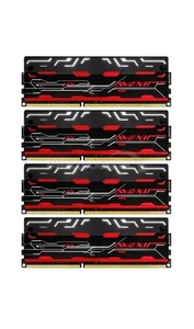 Share AVEXIR 16GB DDR4-3000 Gaming Memory Kit C16 1.35V Red 4GB x4 - Picture 1 of 2