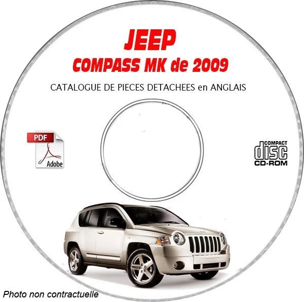 COMPASS MK 09 - Catalogue Pieces CDROM JEEP Anglais Expédition - --, Support -  - Photo 1/1